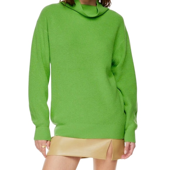 Wilfred (Aritizia) | Montpellier Turtleneck | M | Cucamelon Green | Merino Wool - Picture 15 of 15